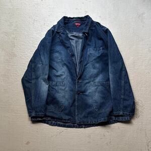 Vintage Paco Jeans Faded Buttoned Denim 1X Jacket Hiphop